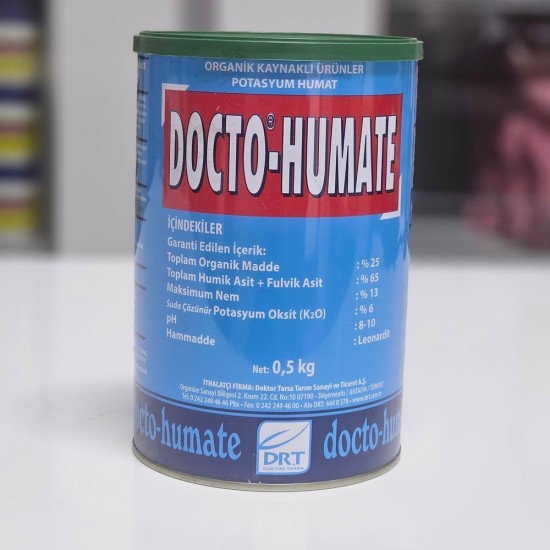 Docto - Humate Potasyum Humat Toz Humik Fulvik Asit 500 Gram Docto - Humate Potasyum Humat Toz Humik Fulvik Asit 500 Gram