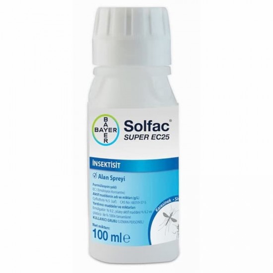BAYER SOLFAC SUPER EC-25 100 ML haşere ilacı BAYER SOLFAC SUPER EC-25 100 ML haşere ilacı