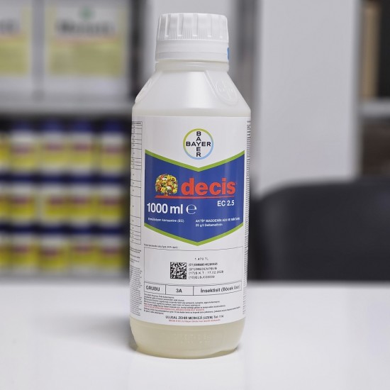 Decis 2.5 EC Deltametrin iç Kurdu Böcek İlacı İnsektisit 1000 ml