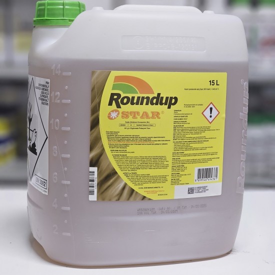 Roundup Star Ot ilacı Total Herbisit Yeşil Kurutan 15 Litre Roundup Star Ot ilacı Total Herbisit Yeşil Kurutan 15 Litre