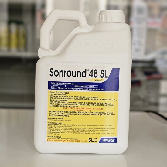 Sonround 48 SL Yabancı Ot İlacı Total Herbisit Yeşil Kurutan 5 Litre Sonround 48 SL Yabancı Ot İlacı Total Herbisit Yeşil Kurutan 5 Litre