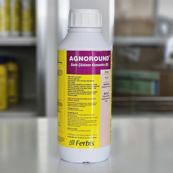 Agnoround Yabancı Ot İlacı Total Herbisit Yeşil Kurutan 1 Litre Agnoround Yabancı Ot İlacı Total Herbisit Yeşil Kurutan 1 Litre
